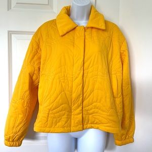 Urban Outfitters : Yellow Quilted Bomber Jacket | Size S | NWT